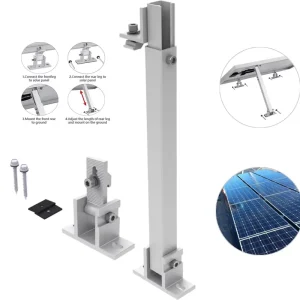 Adjustable Solar Mounting System for Roof On-Grid and Off-Grid Systems