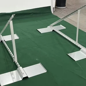 Adjustable Solar Panel Mounting Brackets for Ballast System Flat Roofs and Ground Racks