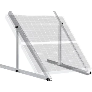 Adjustable Solar Triangle Pole Bracket Aluminum PV Panel Mount