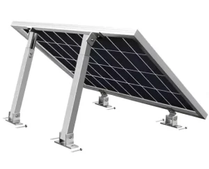Adjustable Steel Flat Concrete Roof Triangle Mounting Solution Tilt Angle Solar Panel Brackets Hot Dip Galvanized Surface for