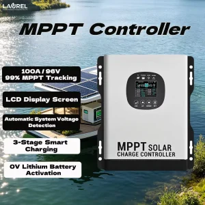 Advanced Intelligent 100A/96V MPPT Controller 99% Efficiency Adjustable Parameters Current Power Limiting for Marine Solar