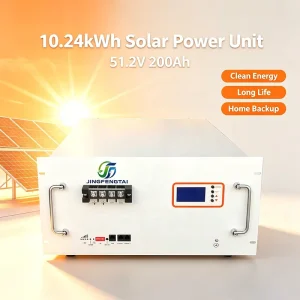 Advanced Performance Rack LiFePO4 Battery 51.2V 200Ah 10.24kWh Built in LCD & BMS CAN RS485 6000+ Cycles for Solar UPS