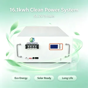 Advanced Performance Rack LiFePO4 Battery 51.2V 314Ah 16.1kWh Built in LCD & BMS CAN RS485 6000+ Cycles for Solar UPS