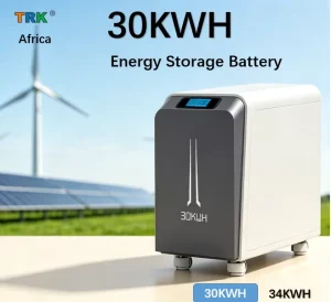 Africa 30kWh Solar Battery Storage LiFePO4 Deep Cycle Off Grid System 34kWh Energy Bank