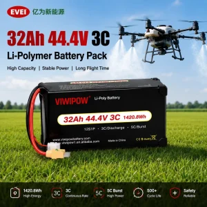 Agricultural Drone Semi-Solid-State Battery 12S 32000mAh FPV Drone Battery Pack