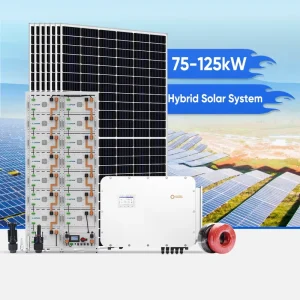 Air Cooling Hybrid Solar Energy Storage System 100kWh 241kWh Lithium Battery 75-125kW On/Off Grid Commercial Industrial System