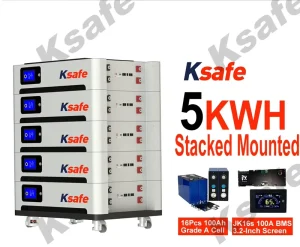 All Inverters 5Kw 10Kw Stackable LiFePO4 Battery 24v 48V 100ah 200ah 300ah Solar Household Energy Storage