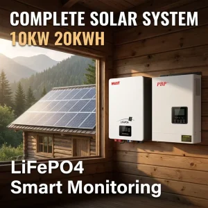 All in One 10KW Solar Inverter System with 20KWH LiFePO4 Battery for Villa Energy Storage