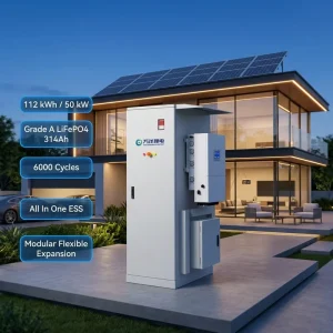 All-in-One 112 kWh 50 kW Industrial Commercial Energy Storage System LiFePO4 Battery Inverter for Island Microgrid System