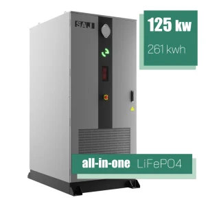 All-in-One 125kW/261kWh LiFePO4 BESS, Liquid Cooling Commercial & Industrial ESS, 8000+ Cycles