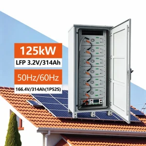All in One 128kwh 261kwh LiFePO4 Solar Battery Cabinet Off Grid for Remote Telecommunications Site