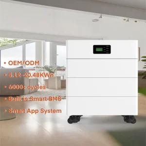 All in One 15Kw Home Solar Energy Storage System 5 20KWH Lithium Stackable Batteries and Inverter