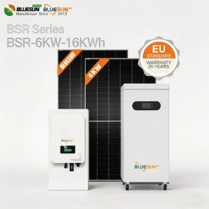 All-in-One 16kWh Portable Solar Battery System with Wheels for Off-Grid Power