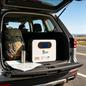 All in One 300W 640Wh Portable Power Station Pure Sine Wave Solar Generator Outdoor RV Emergency Backup Power