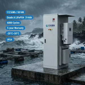 All-in-One 50 kW 112 kWh Industrial Commercial Off-Grid Energy Storage System LiFePO4 Battery Air Cooling BESS