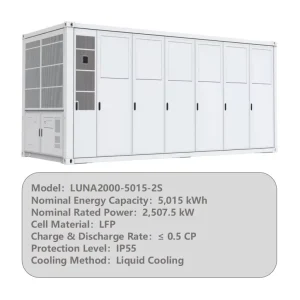 All-in-One 5015kWh 5MWh Industrial and Commercial Container BESS Hybrid Solar Battery Energy Storage System