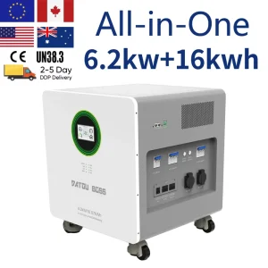 All in One 6.2kw+16kwh Solar Energy System 16KWh LiFePO4 Battery Inverter 6.2KW