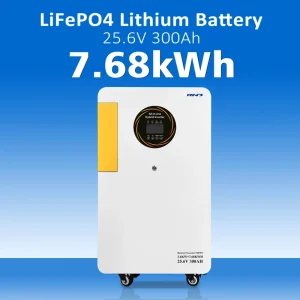All-in-One 7.68kWh LiFePO4 Home Battery Storage System with CAN and RS485 for Hybrid Grid Solar Power Backup