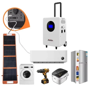All in One Battery and Inverter Portable Power Station 220V Outdoor 4000Wh Power Supply Solar Panel Generator