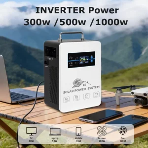 All in One Battery and Inverter Portable Power Station 220V Outdoor 800Wh 1000Wh Power Supply Solar Panel Generator