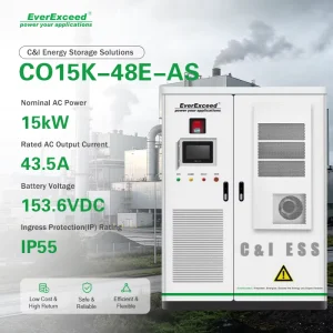 All in One CO15K 48E AS C&I Energy Storage System Pre Assembled LFP Battery 12000 Cycles IP55 48kWh 208VAC Factory Off Grid