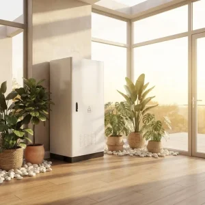 All-in-One Energy Storage Cabinet LiFePO4 Battery System Solar Wind Hybrid Compatible for Temporary Construction Site Power