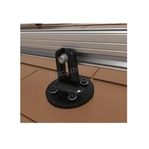 All-in-One Flash Comp Kit Solar Mounting System for Composition Shingle and Rolled Composition Roofs, Aluminum, Dark Finish