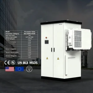 All-in-One Hybrid Off-Grid Solar Energy Storage System, 50kWh-500kWh, LiFePO4 Battery, Grid-Tie Inverter