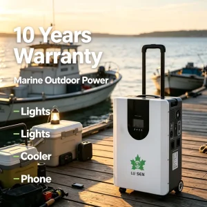All in One LiFePO4 Solar Generator 3000W 4kWh Wheeled Mobile Energy Storage for Outdoor Camping & Household