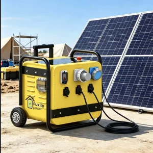 All-in-One Mobile ESS 5kWh 6200W Pure Sine Wave Solar Generator 6000+ Cycles LiFePO4 Battery Multi Industrial Sockets Camping