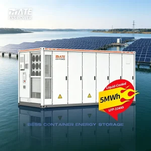All in One Off Grid 5MWh Liquid Cooling BESS Container Battery Storage LiFePO4 Battery ESS 20FT for Seaside Solar Power Plant