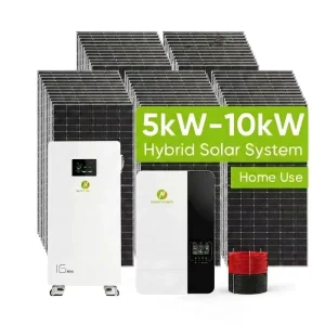 6Kw Hybrid Solar System Complete 3Kw 8Kw 9Kw 10Kw Off Grid All in One Solar System Home Fitting