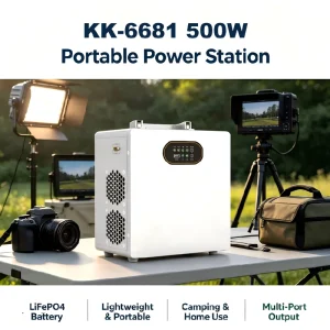 All in One Portable Energy Storage LiFePO4 Power Station 500W Solar Generator Home Camping Backup