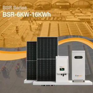 All in One Solar 6kW Hybrid Solar Energy System with 16kWh Solar Battery