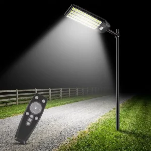 All-in-One Solar LED Area Floodlight Street Light for Parking Lots and Commercial Properties
