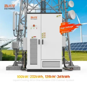 All in One Solar Lithium Batteries 100kW/232kWh 125kW/261kWh 314Ah LifePO4 Energy Storage Battery Cabinet with PCS BMS EMS