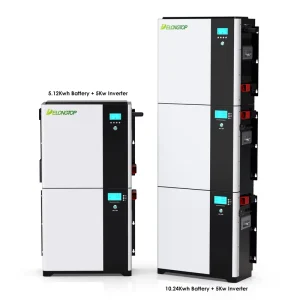 All in One Solar Power System 51.2V 100ah 5KWH Lithium Battery with 5000w Inverter for Home Solar Panels Energy Storage System