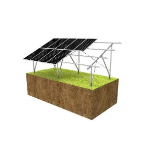 Aluminium Ground Solar Structure Portrait Layout Ground Mount Solar Racking Systems