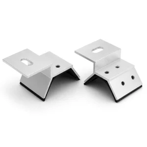 Aluminium Non-penetrating Solar Panel Clip with Anodized Surface for Standing Seam Roof Clamp Solar Rail Installation Projects