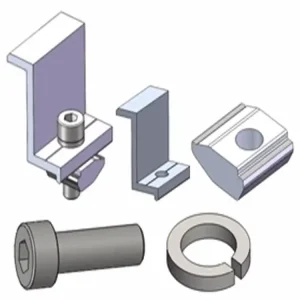 Aluminium Solar End Clamp Mid Clamp Solar Mounting Solar Accessories Solar Mounting Bracket Solar Energy System for Home Solar