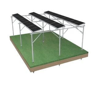 Aluminium Solar Panel Mounting Structure 45 Tilt 1.4KN Snow Load 60m/s Wind Load 10-Year Warranty