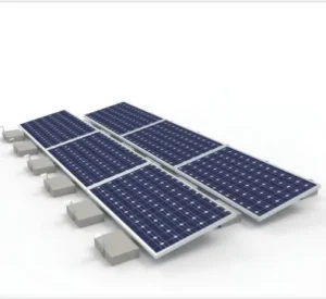 Aluminium Solar Panel Roof Mounting Brackets Kit Non-Penetrating Ballast Mount for Flat Roof Solar System