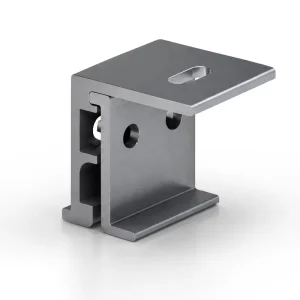 Aluminum 6005-T5 Metal Roof Clamp for Solar Panel Installation-Industrial Solar Arrays Framed Design Anodized Surface 40m/s Wind