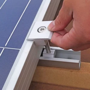 Aluminum 6005 T5 Profiles Mini Rail for Roof Solar Mounting Systems