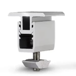 Aluminum Adjustable Solar Panel Clamps Anodized Surface Anti-Corrosion Easy Install for 30/35/40/45/50mm Solar Mounting System