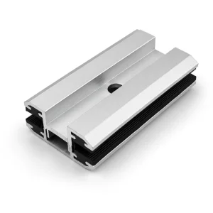 Aluminum Alloy AL6005-T5 Solar Mid Clamp for Roof & Carport Accessories Anodized Surface Secure Panel Fastening