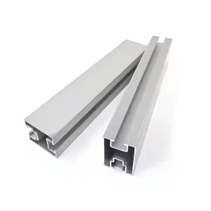 Aluminum Alloy Extrusion Rail Anodized Finish for Solar Roof Mounting System