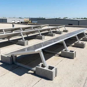 Aluminum Alloy Flat Roof Solar Panel Mounting Bracket