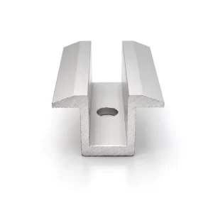 Aluminum Alloy PV Module Mid Clamps for Solar Panel Mounting and Carport Roof Systems, High Corrosion Resistance