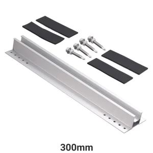Aluminum Alloy Solar Mounting System with Roof Rail and Mini Rail for Solar Panels Model B70